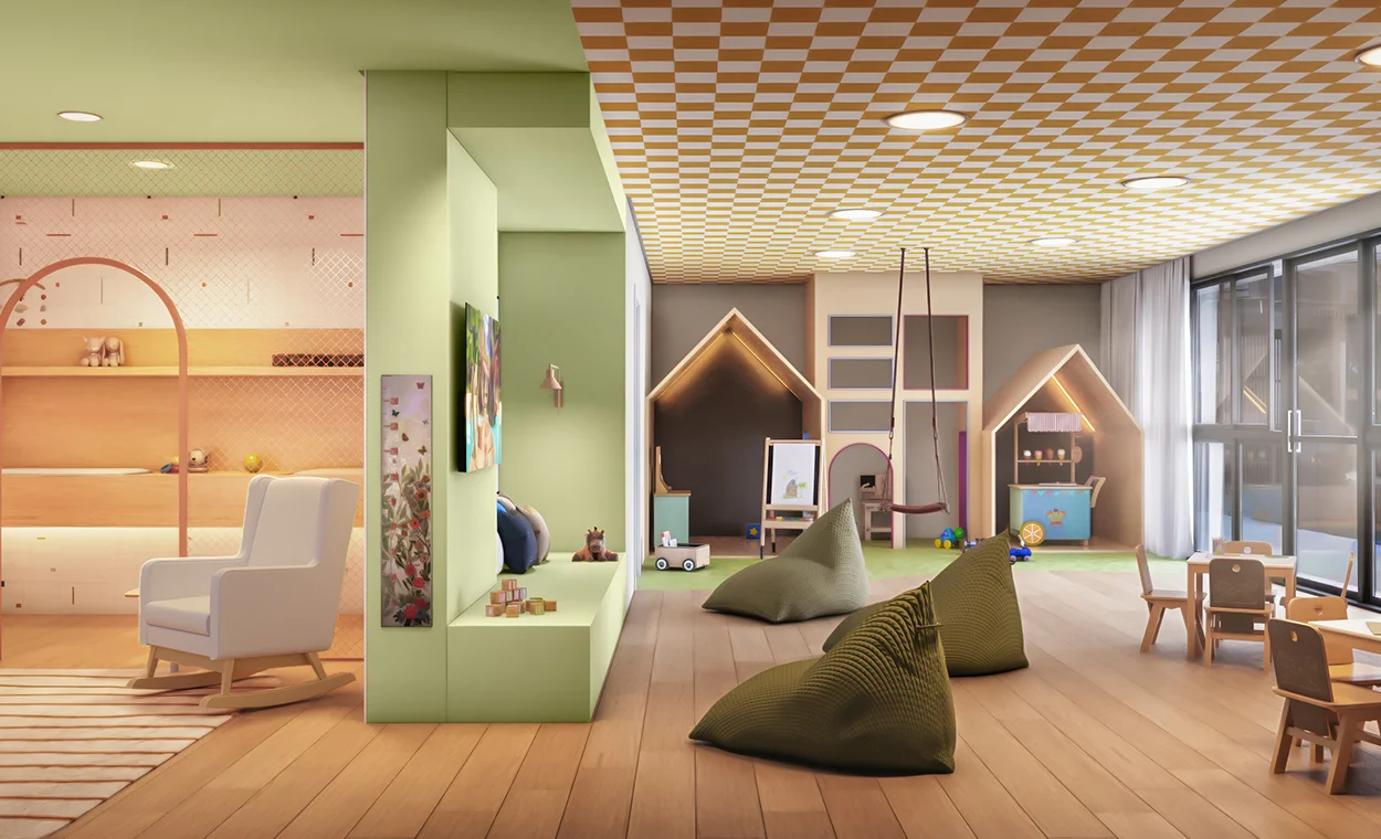 Perspectiva ilustrada da Brinquedoteca 